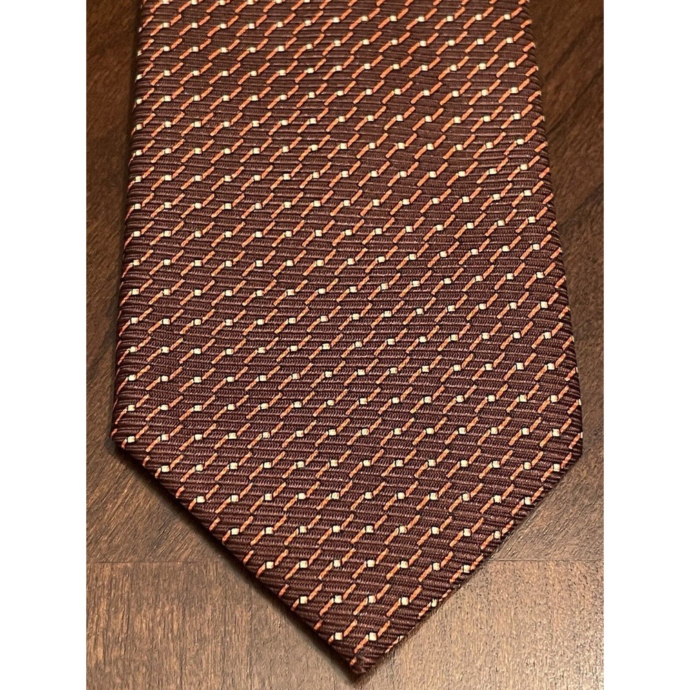 Park Avenue Finesse Brown Orange Men’s Neck Tie